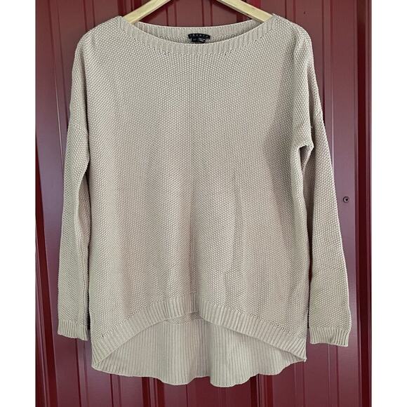 Theory Sweater Cashmere Cotton Knit Crew Neck Pullover Womens Small - Picture 1 of 7